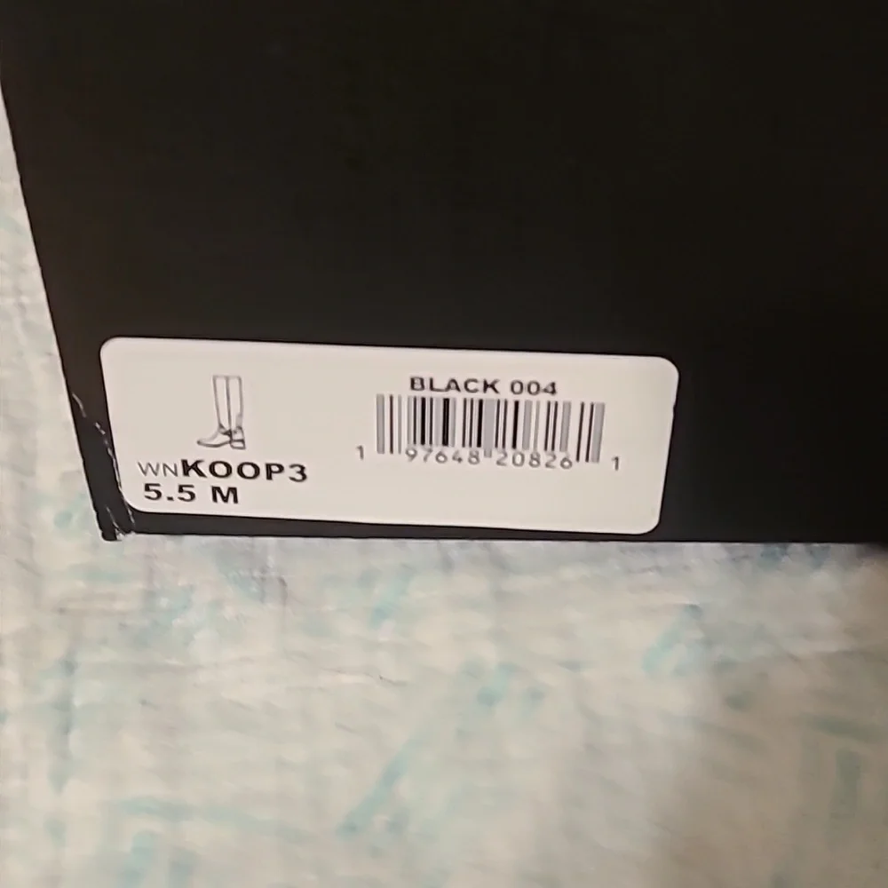 Nine West Koop 3 women's size 5.5M Faux Leather tall knee-high boots NIB Black - Picture 8 of 10